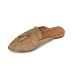 Preppiee Tailored Tassel Slip-On Loafer Flats.